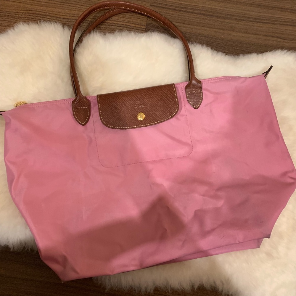 👜Longchamp Le Pliage Large Tote Pink